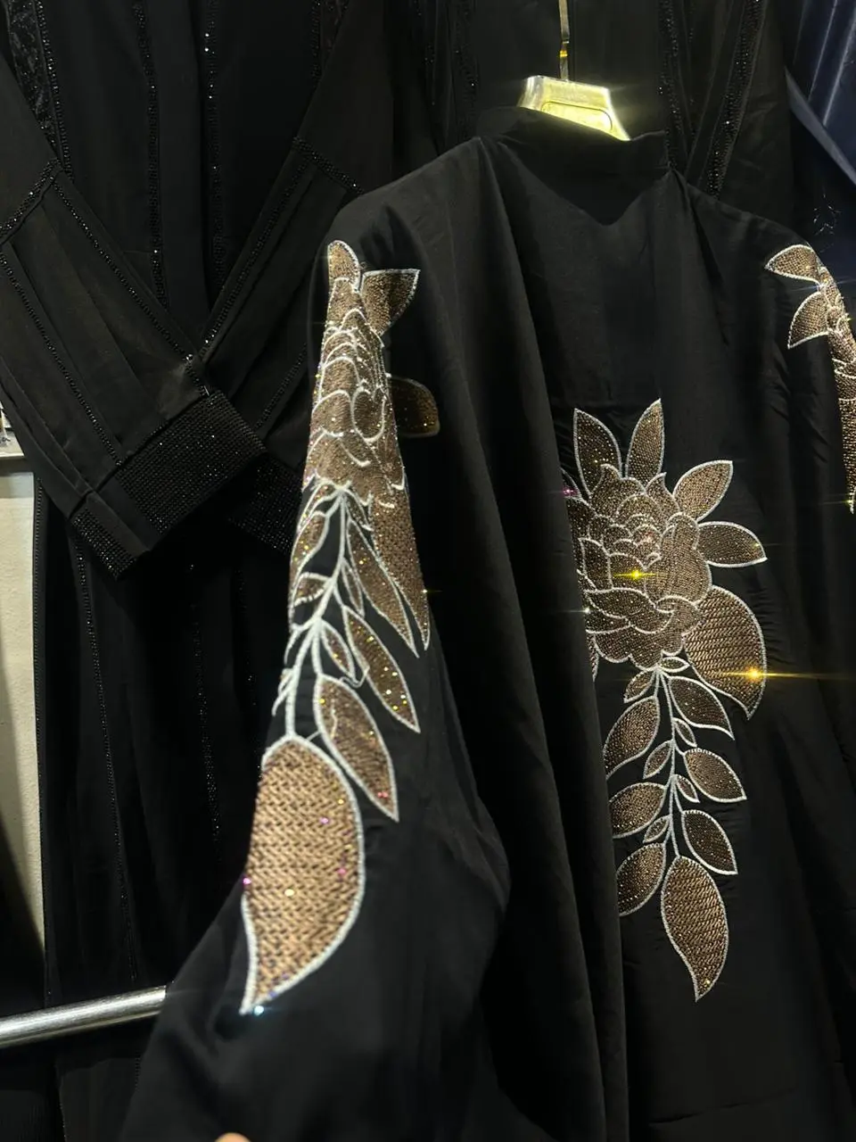 Premium Soft Nida Black Abaya - Style 11