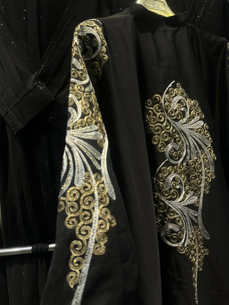 Premium Soft Nida Black Abaya - Style 11
