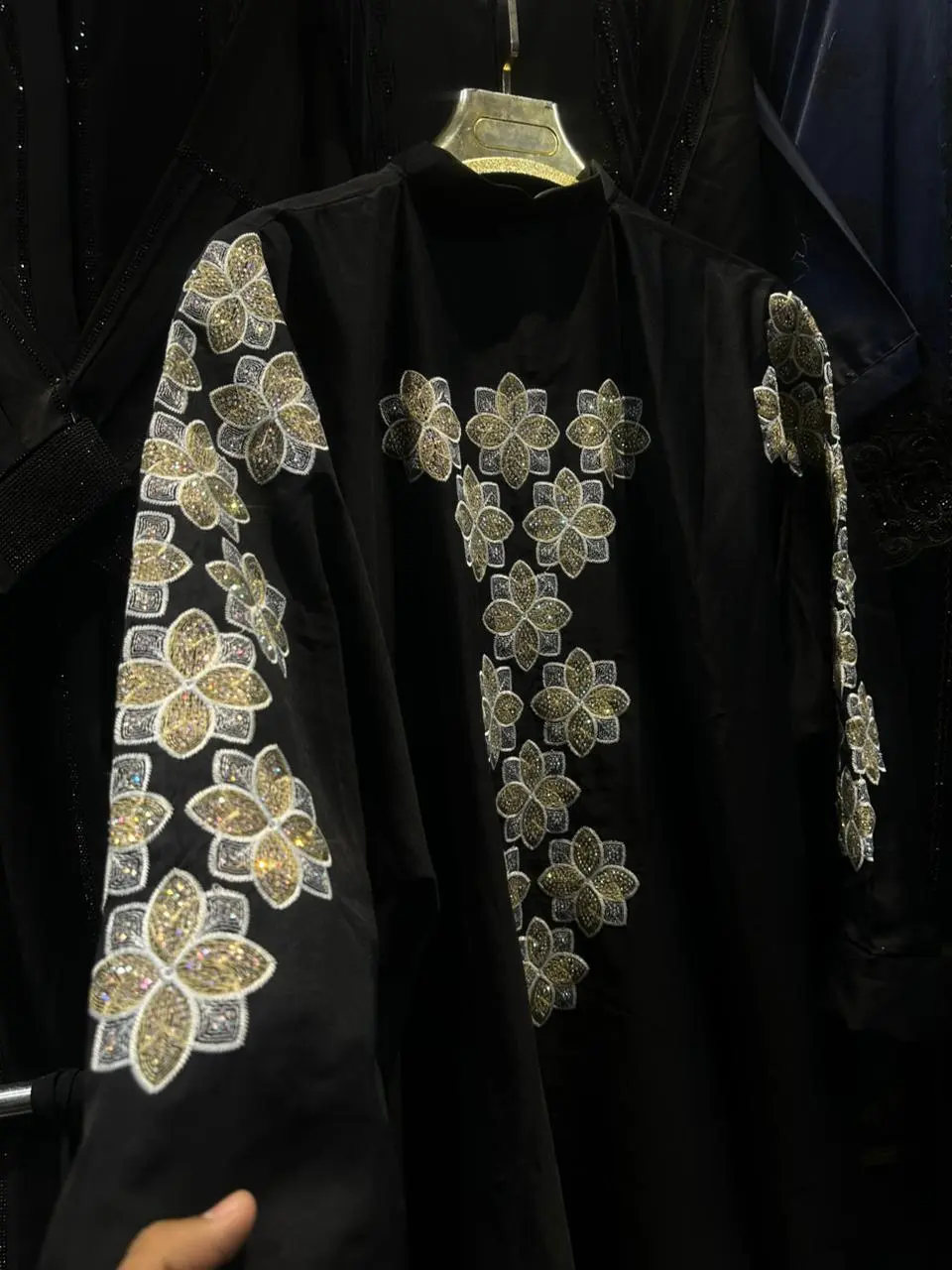 Emirati Daily Wear Black Abaya - Style 14